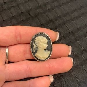 Vintage cameo pin